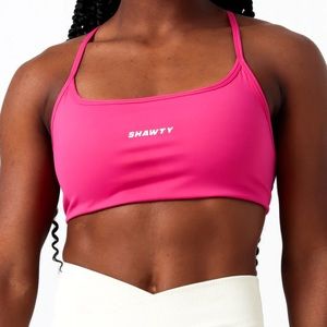 Open back strappy bra